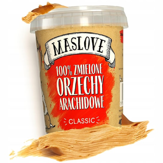 MASLOVE MASŁO ORZECHOWE ARACHIDOWE CLASSIC MASLOVE