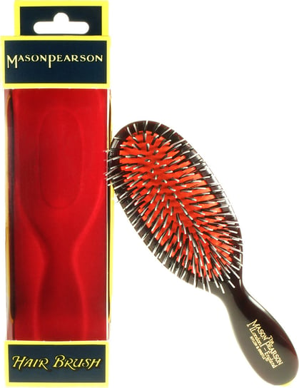 Mason Pearson, Pocket Bristle and Nylon, mała szczotka do włosów normalnych i przedłużanych, czarna Mason Pearson