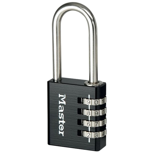 Master Lock Kłódka na szyfr, aluminiowa, czarna, 40 mm, 7640EURDBLKLH Master Lock