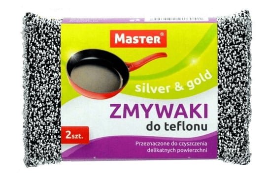 Master Silver&Gold Zmywaki Do Teflonu 2 Sztuki Master