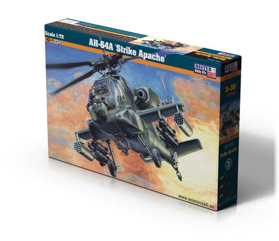 Mastercraft, AH-64A Strike Apache, Model do sklejania, 12+ Mistercraft
