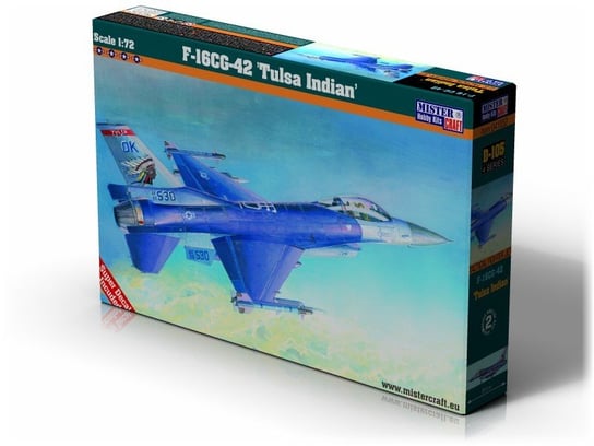 Mastercraft, F-16C Block 42 Tulusa Indians 1:72, Model do sklejania, 12+ Mistercraft