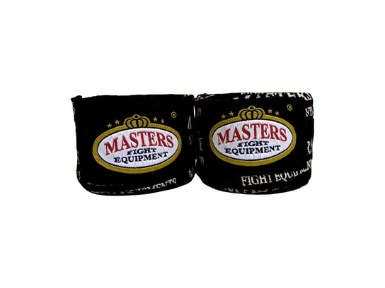 Masters, Bandaże bokserskie bawełniane, BB1-4N, czarny Masters Fight Equipment
