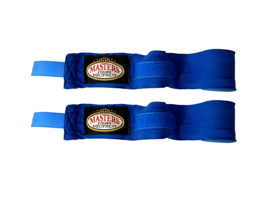 Masters, Bandaże bokserskie elastyczne, BBE-4, niebieski Masters Fight Equipment