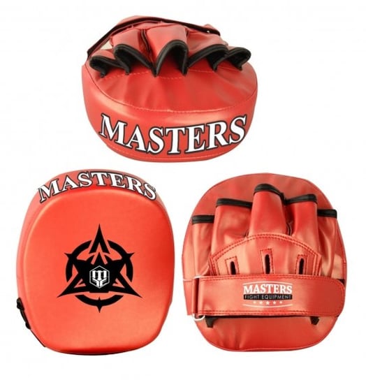 Masters Fight Equipment, Łapy Zagięte - Łz-mini-red New Masters Fight Equipment