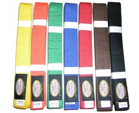 MASTERS FIGHT EQUIPMENT Pas do kimona 280 cm czarny Masters Fight Equipment