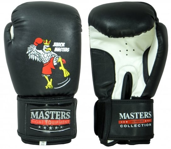 Masters Fight Equipment, Rękawice bokserskie, Junior Collection RPU-MJC, czarny, rozmiar 10 Masters Fight Equipment