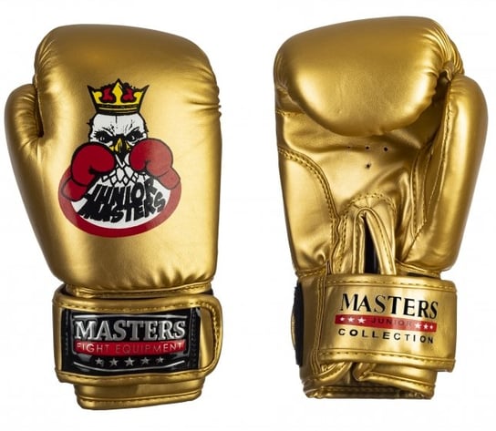 MASTERS FIGHT EQUIPMENT, Rękawice bokserskie MASTERS JUNIOR COLLECTION RPU-MJC 4 oz złote Masters Fight Equipment