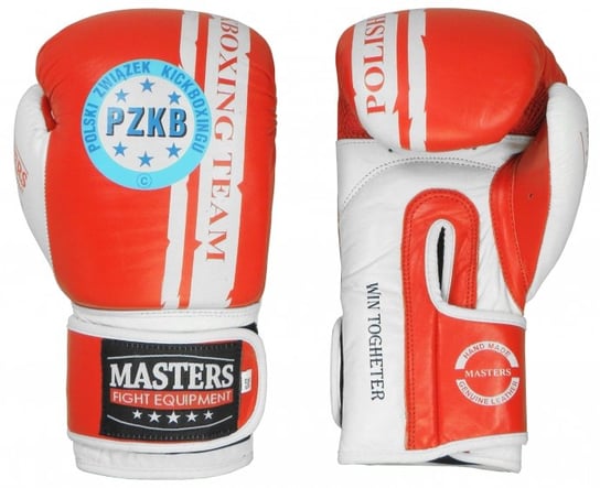 Masters Fight Equipment, Rękawice bokserskie, RBT-PZKB, czerwony, rozmiar 10 Masters Fight Equipment