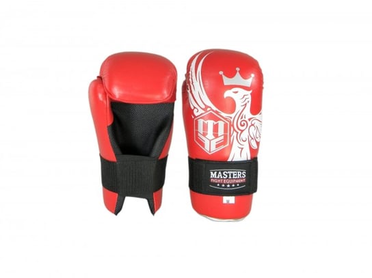 Masters Fight Equipment, Rękawice bokserskie, ROSM-EAGLE, czerwony, rozmiar L Masters Fight Equipment