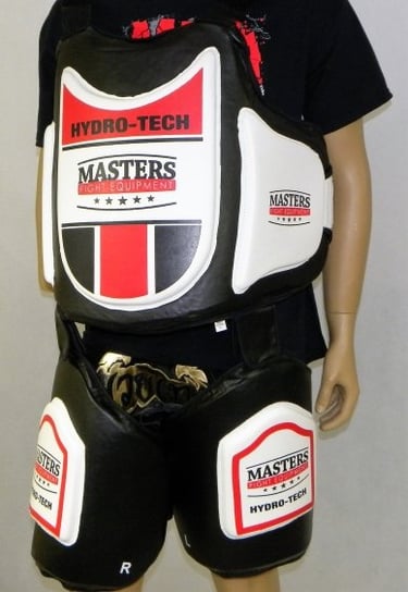 Masters, Ochraniacz brzucha i ud OBU-4 biało-czarny, rozmiar uniwersalny Masters Fight Equipment