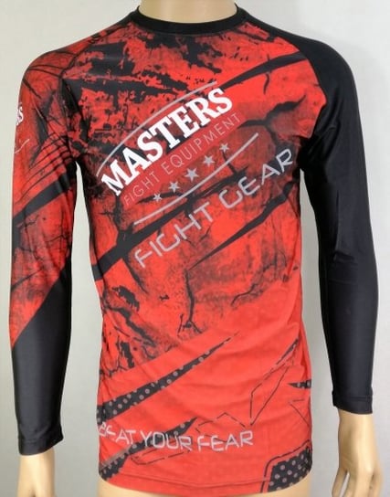 Masters, Rashguard długi rękaw, RSG-MFE-2 czerwono-czarny, rozmiar S Masters Fight Equipment