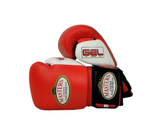 Masters, Rękawice bokserskie, RBT-GEL czerwone, 12 oz Masters Fight Equipment