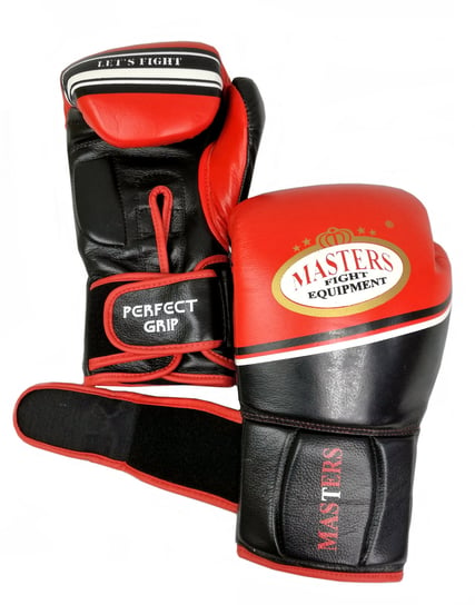 Masters, Rękawice bokserskie, RBT-LF czarno-czerwone, 16 oz Masters Fight Equipment