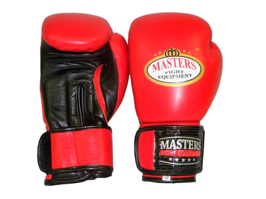 Masters, Rękawice bokserskie skórzane, RBT-15 czerwone, 10 oz Masters Fight Equipment