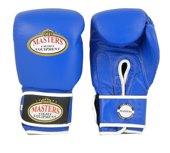 Masters, Rękawice bokserskie skórzane, RBT-PRO niebieskie, 10 oz Masters Fight Equipment