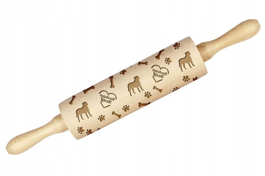 Mastif francuski Bordeaux grawerowany wałek z psem Art-Dog