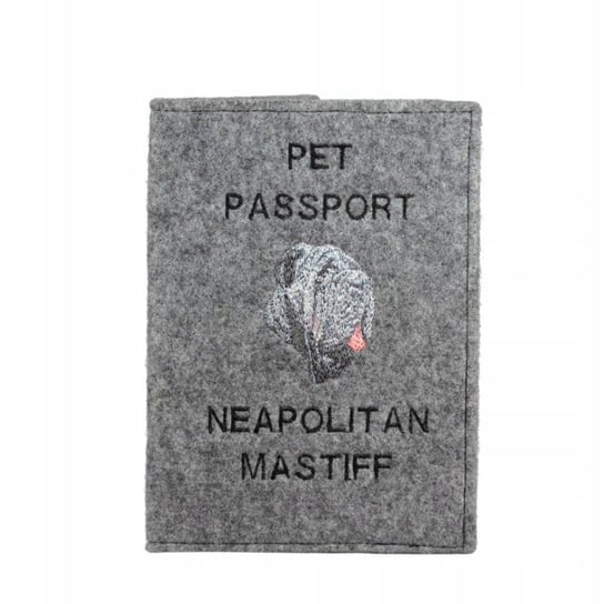 Mastif neapolitański Haft pokrowiec na paszport Inna marka