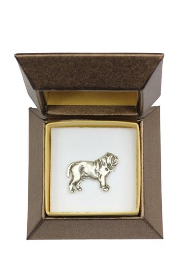 Mastif neapolitański, Neapolitan mastiff, Mastino napoletano I - broszka z psem w pudełku prezentowym, elegancki pin, wpinka do klapy marynarki marki Art-Dog Art-Dog