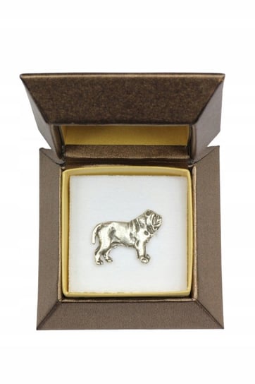 Mastif Neapolitański posrebrzany pin w pudełku Inna marka