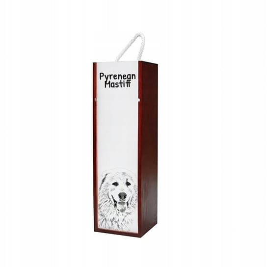 Mastif pirenejski Pudełko na wino z grafiką Inna marka
