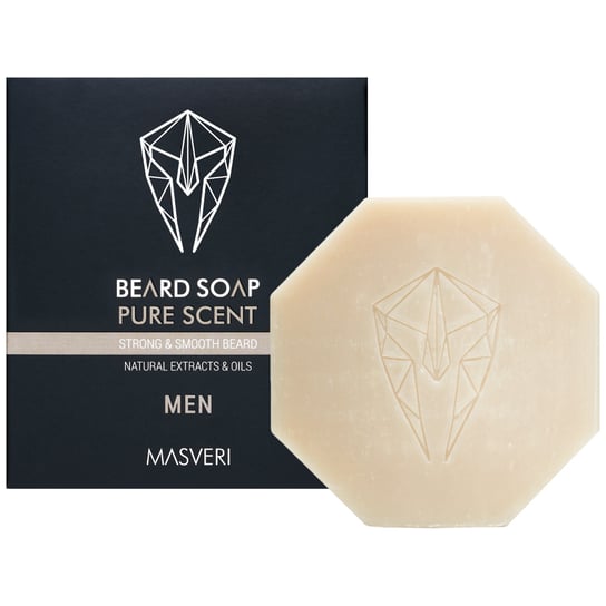 Masveri, Beard Soap Pure Scent, Wygładzająco-wzmacniające Mydło Do Brody, 100g Masveri