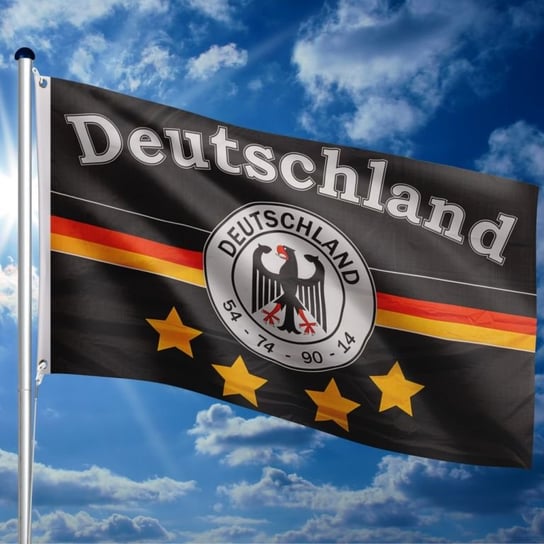 Maszt flagowy z flagą drużyny niemieckiej 650 cm FLAGMASTER