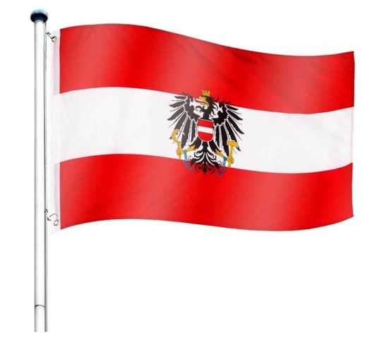 Maszt wraz z flagą: Austria - 650 cm FLAGMASTER