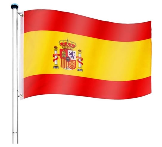 Maszt wraz z flagą: Hiszpania - 650 cm FLAGMASTER