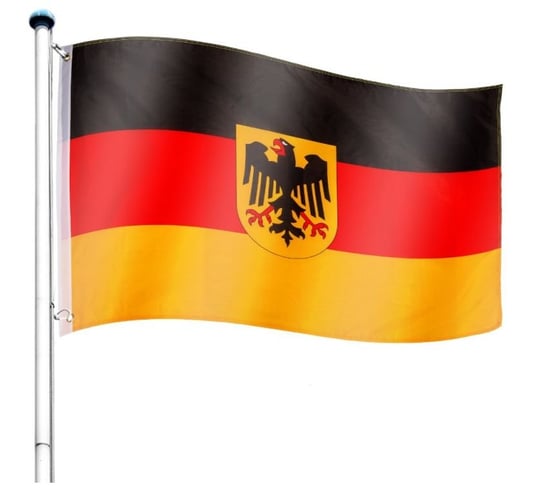 Maszt wraz z flaga Niemcy - 650 cm FLAGMASTER
