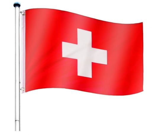 Maszt wraz z flagą: Szwajcaria - 650 cm FLAGMASTER