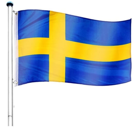 Maszt wraz z flagą: Szwecja - 650 cm FLAGMASTER