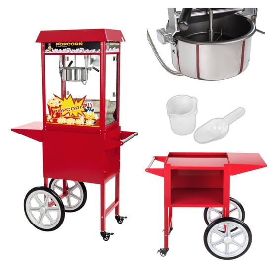 Maszyna do popcornu mobilna na wózku ROYAL CATERING RCPW-16E Royal Catering