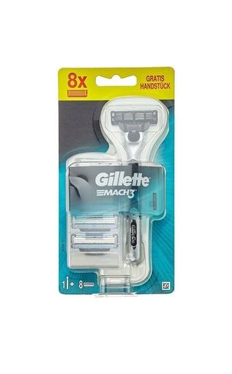 Maszynka do golenia Gillette Mach3 rączka + 8 wkładów oryginał Gillette