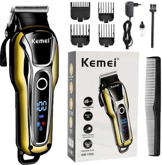 MASZYNKA DO GOLENIA STRZYŻENIA TRYMER DO WŁOSÓW BRODY BARBER KEMEI USB 10w1 Kemei