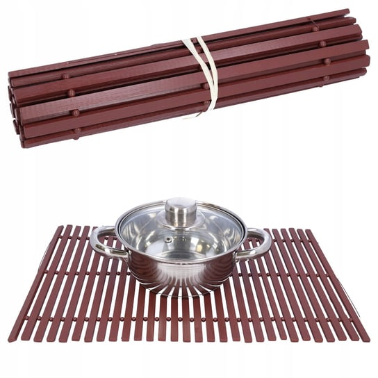 Mata bambusowa kuchenna stołowa pod talerz garnek 30x45 podkładka na stół Inna marka