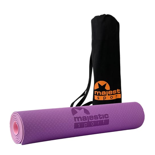 Mata do ćwiczeń Majestic Yoga 183x61x0,6 cm różowa Majestic Sport