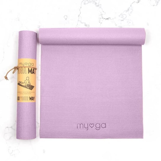 Mata do jogi myga - Entry level 4mm - liliowy Myga
