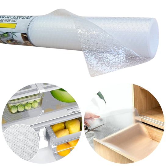 Mata Do Szuflad Półek Lodówki Antypoślizgowa Wykładzina Bezbarwna 45X150Cm MyPerfectShop