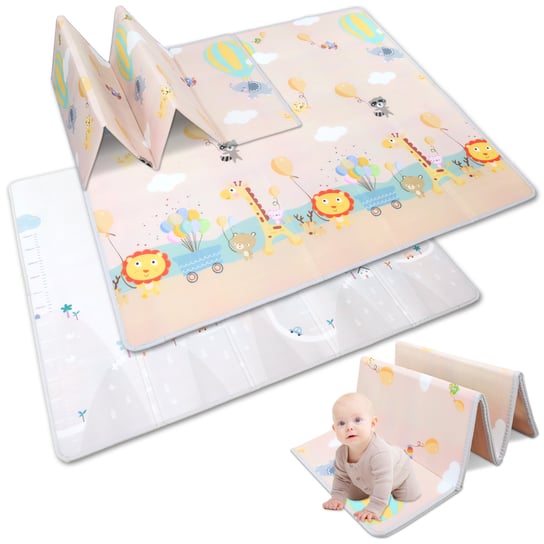 Mata do zabawy dla dzieci, składana mata dla niemowlęcia - 194 x 175 cm - mata podłogowa dla niemowląt, przenośna mata do zabawy, odpowiednia do użytku wewnątrz i na zewnątrz. Totsy Baby