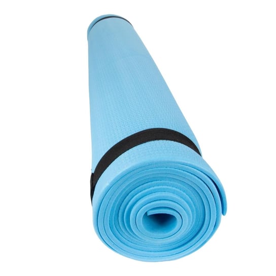 Mata fitness, do yogi, do ćwiczeń, crossfit 180x60 cm niebieska ASJ Commerce