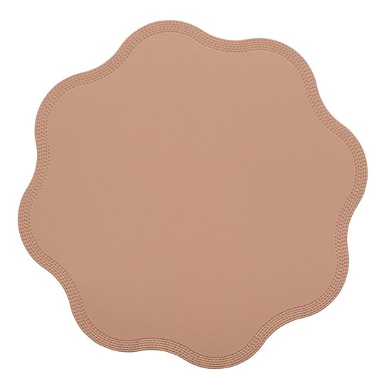 Mata Kwiatek Z Ekoskóry 38 cm Camel ALTOMDESIGN