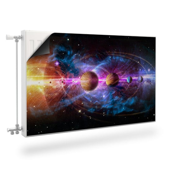 MATA Magnetyczna Grzejnika KOSMOS Planety Wszechświat 100cm x 60cm Muralo