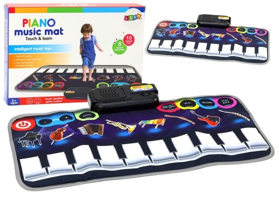 Mata Muzyczna Edukacyjna Pianinko Instrumenty Muzyczne Lean Toys