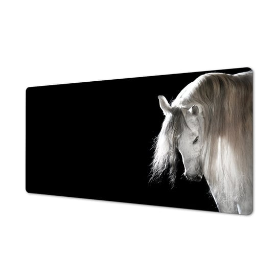 Mata na biurko 120x60 wzór ozdobna Biały koń rumak, ArtprintCave ArtPrintCave