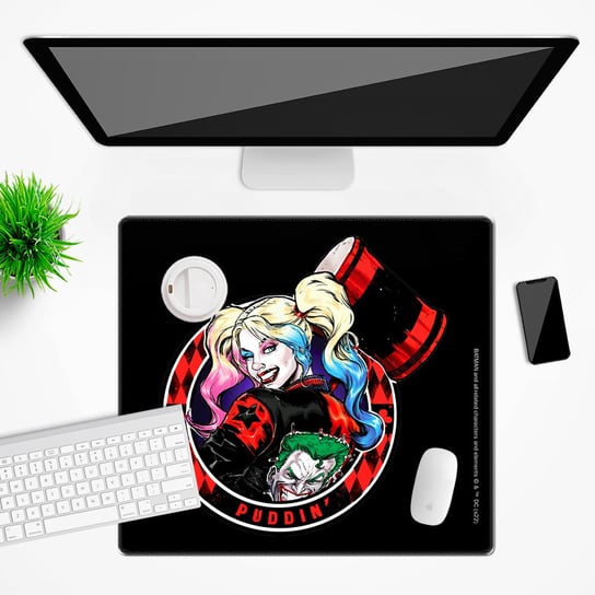 Mata na biurko DC wzór: Harley Quinn 002, 50x45cm Inna marka