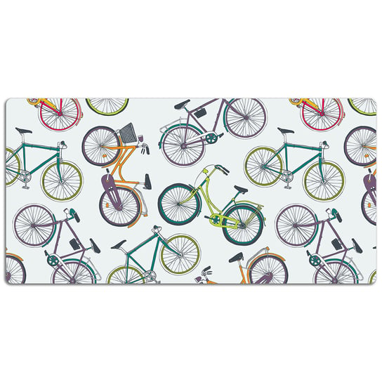 Mata na biurko dla dzieci Miejskie rowery 120x60 cm Coloray