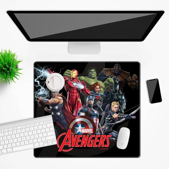 Mata na biurko Marvel wzór: Avengers 028, 50x45cm Inna marka