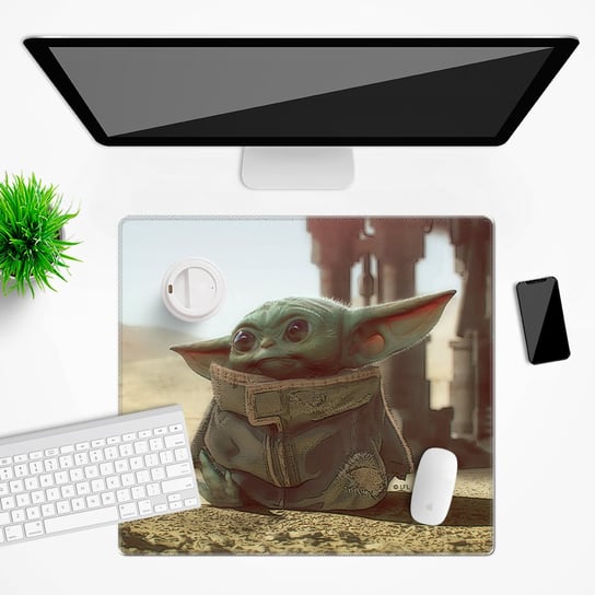 Mata na biurko Star Wars wzór: Baby Yoda 003, 50x45cm Inna marka