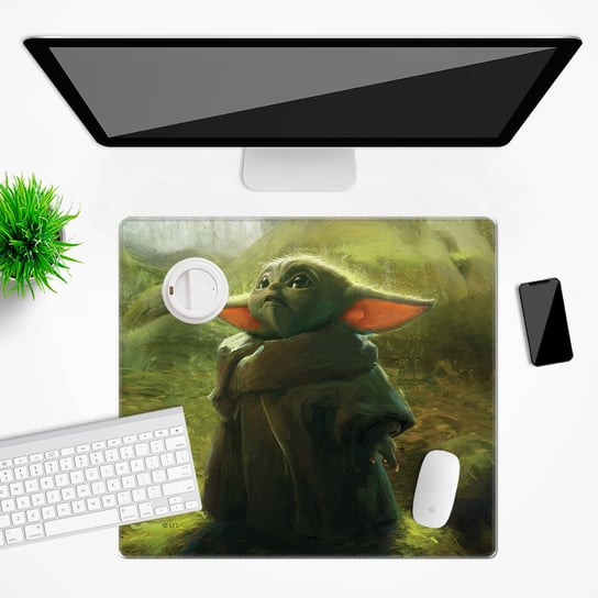 Mata na biurko Star Wars wzór: Baby Yoda 017, 50x45cm Inna marka